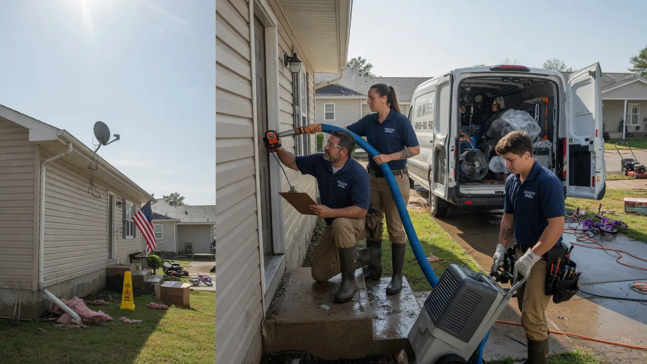 Ceiling Water Damage Restoration in Latham, IL near me